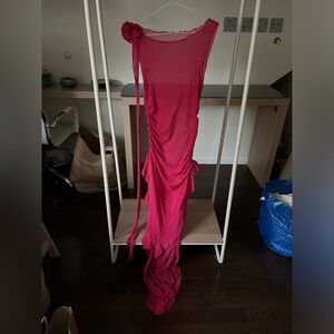 It girl’s barbie-core pink beach cover up